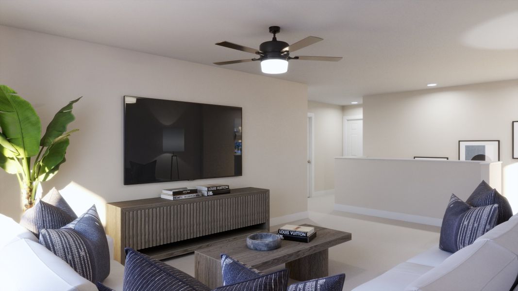 Representative furnished interior of a home built from the Finn by Risewell Homes in The Manors at Hodges Reserve, Howey-in-the-Hills (Image 10). Representative furnished interior of a home built from the Finn by Risewell Homes in The Manors at Hodges Reserve, Howey-in-the-Hills (Image 10).