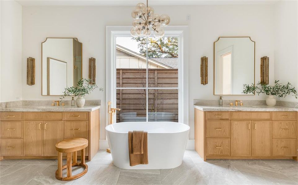 Furnished interior view inside a new home in , Dallas (Image 10).