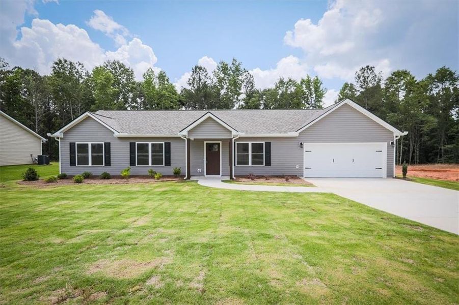 Front exterior of a new home in , Rockmart, GA, highlighting curb appeal (Image 21).