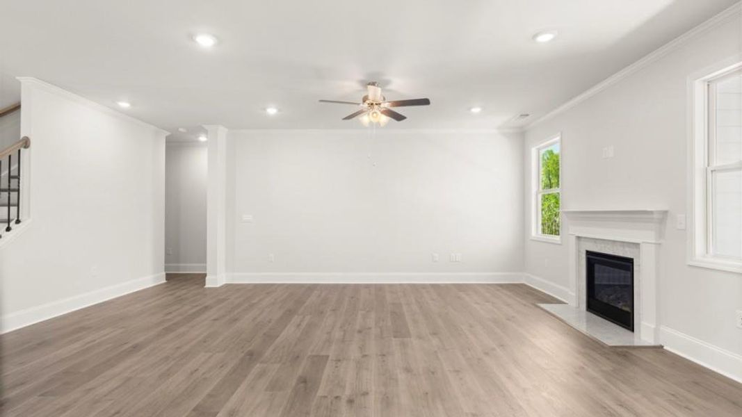 Spacious, unfurnished interior of a new home in Haven Abbey, Cumming (Image 14). Spacious, unfurnished interior of a new home in Haven Abbey, Cumming (Image 14).