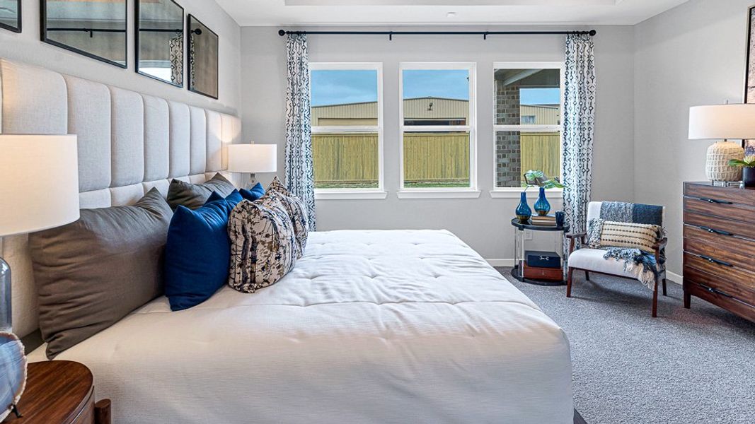 Furnished interior view inside a new home in Raburn Reserve 50s, Tomball (Image 21).