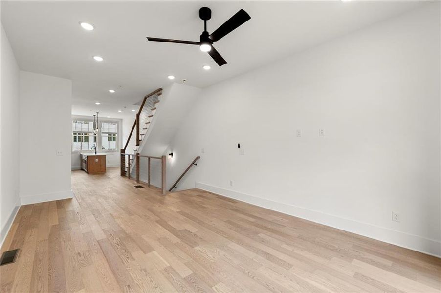 Spacious, unfurnished interior of a new home in The Gathering – Alpharetta, Alpharetta (Image 34). Spacious, unfurnished interior of a new home in The Gathering – Alpharetta, Alpharetta (Image 34).