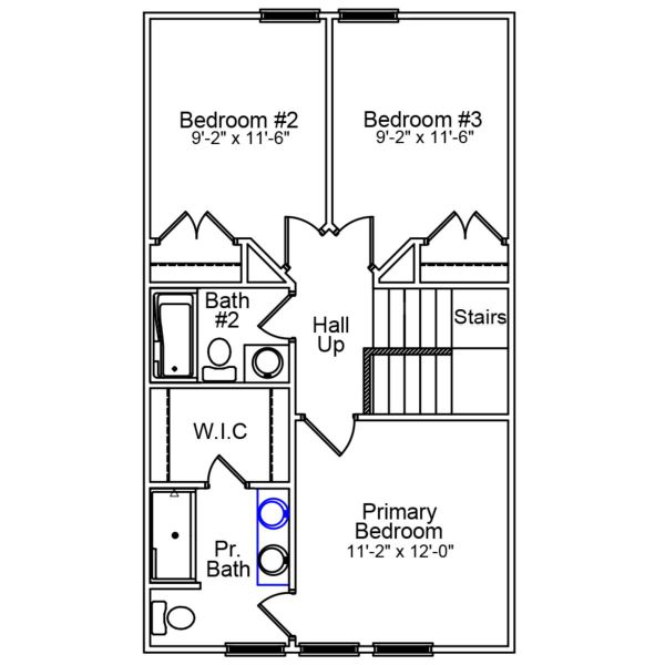 2D floor plan layout of this home in Haynes Park, Columbia, SC (Image 3).