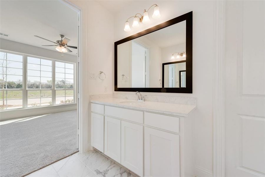 Furnished interior view inside a new home in Trails at Cottonwood Creek, Rowlett (Image 13).