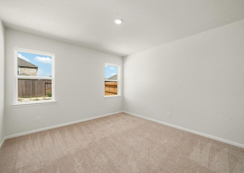 The master bedroom comes with its own bathroom and walk-in closet