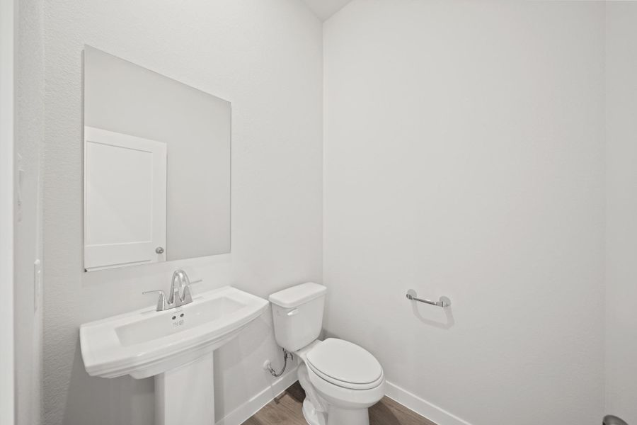 Furnished interior view inside a new home in Creekland Village at Bridgeland, Cypress (Image 15).