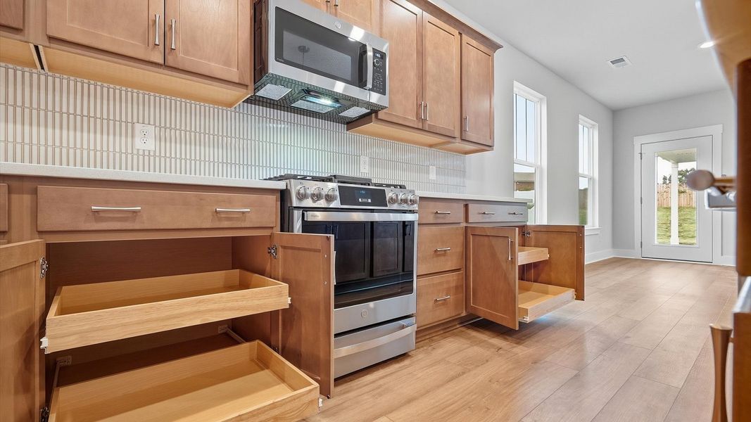 Expansive kitchen offering exceptional workspace and effortless flow to adjacent living areas in Piedmont, SC