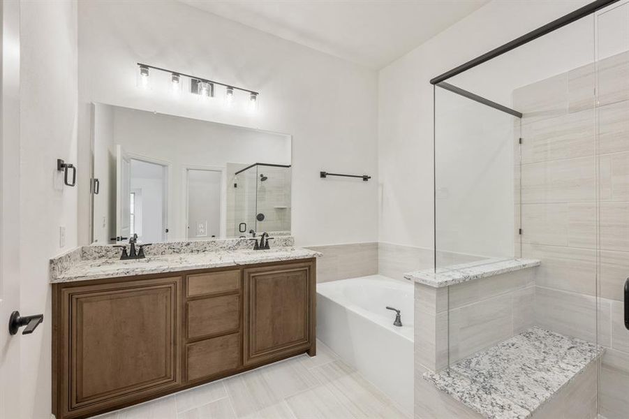 Furnished interior view inside a new home in Meadow Vista 60-65, Anna (Image 6). Furnished interior view inside a new home in Meadow Vista 60-65, Anna (Image 6).