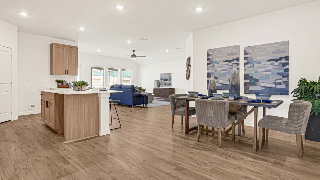 Furnished interior view inside a new home in Tamarron, Fulshear (Image 5).