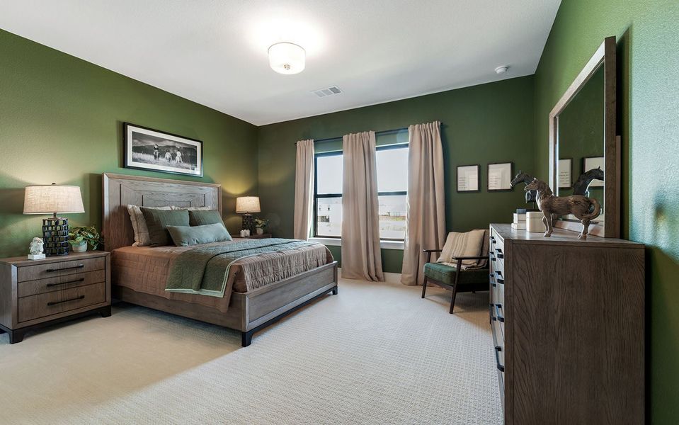 Furnished interior view inside a new home in Marvida, Cypress (Image 28).