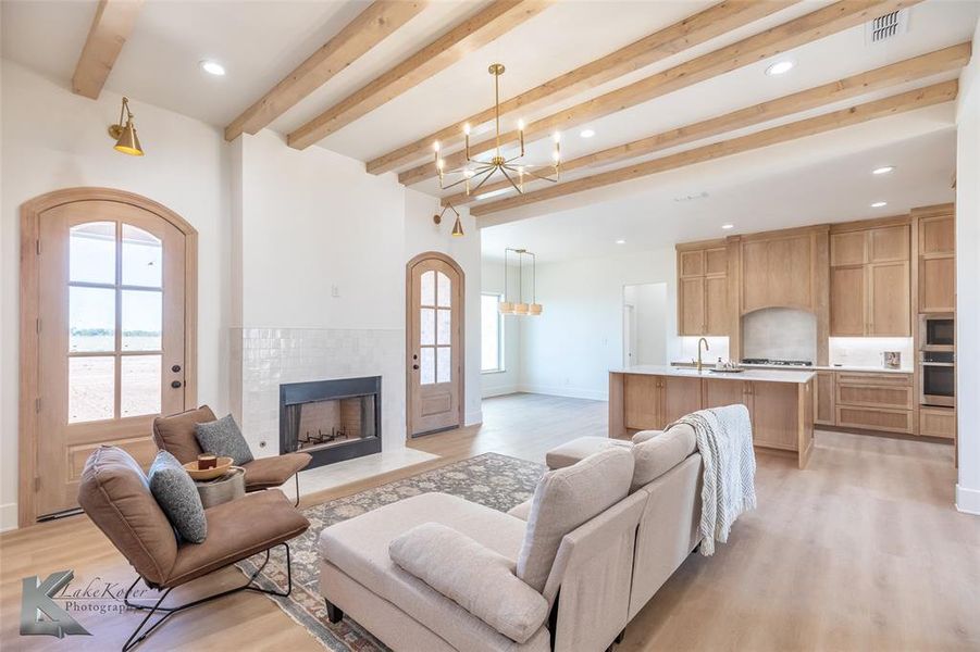 Furnished interior view inside a new home in , Abilene (Image 16).