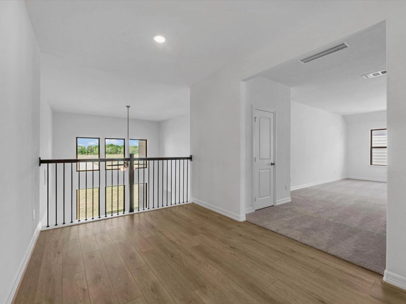 Upstairs loft. Sample product photo. Actual exterior and interior selections may vary by homesite. Photo may be virtually staged. Upstairs loft. Sample product photo. Actual exterior and interior selections may vary by homesite. Photo may be virtually staged.