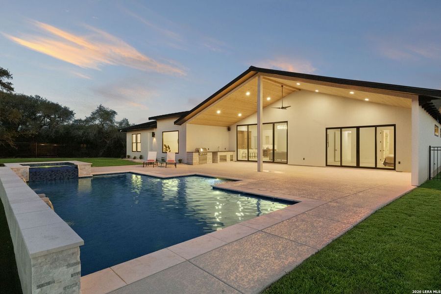 Exterior details and patio area of a home in , Boerne (Image 3).