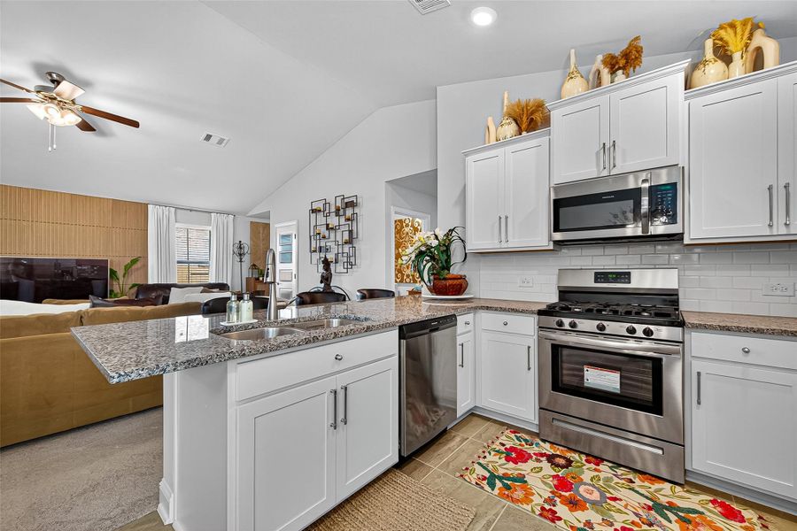 Furnished interior view inside a new home in Sunterra, Katy (Image 17).