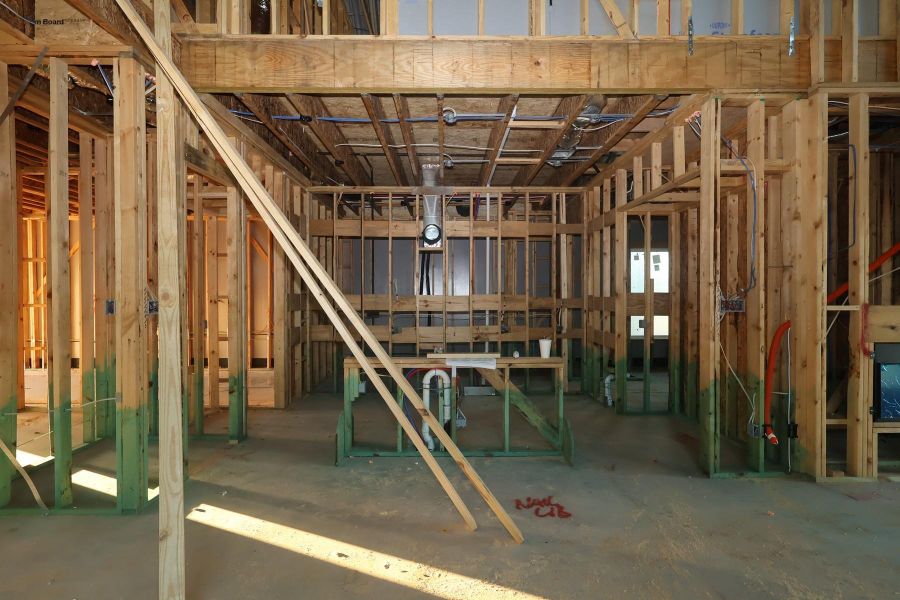 In-progress construction of a new home in Woodson’s Reserve, Spring, TX (Image 7). In-progress construction of a new home in Woodson’s Reserve, Spring, TX (Image 7).