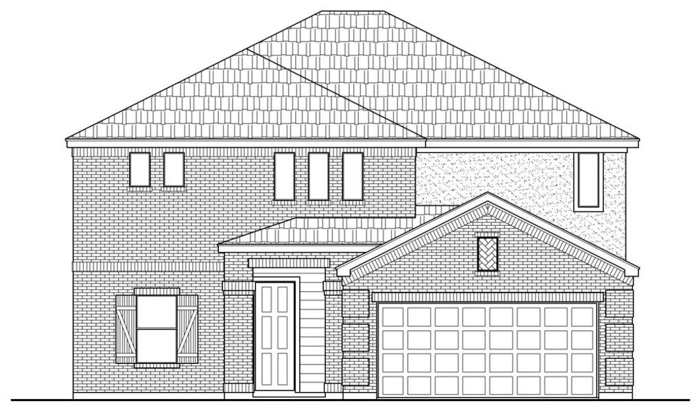 Representative rendering of the exterior for the 2512 by Texas Homes (Image 6).