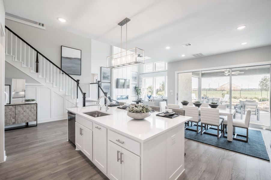 Representative furnished interior of a home built from the Barnhart by Tri Pointe Homes in Dunham Pointe, Cypress (Image 12).