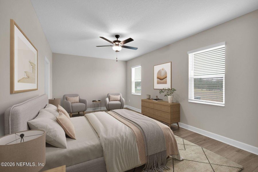 Furnished interior view inside a new home in , Jacksonville (Image 14).