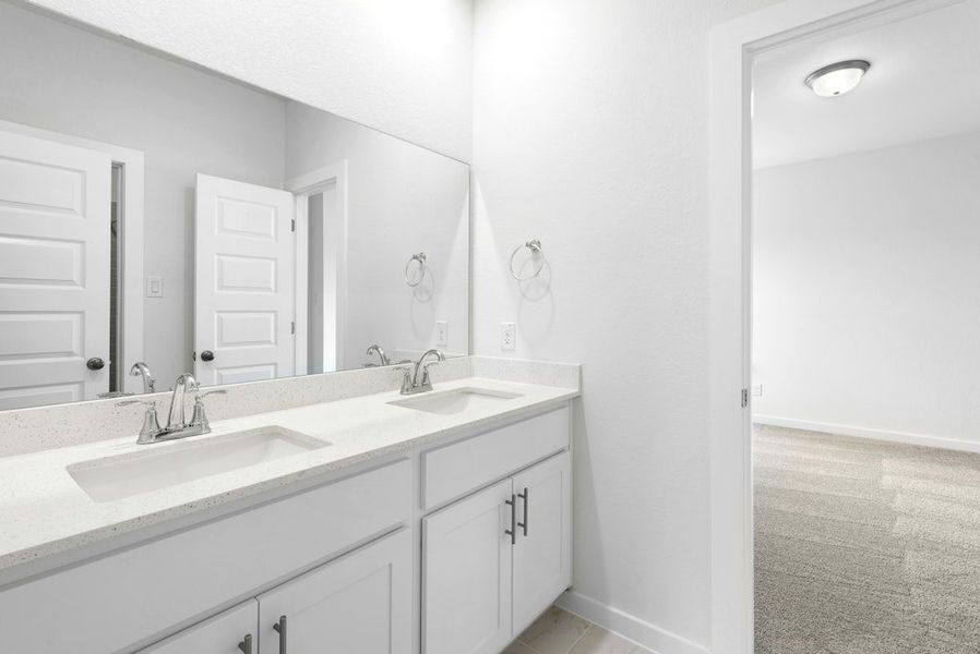 Furnished interior view inside a new home in Santa Rita Ranch, Liberty Hill (Image 11).