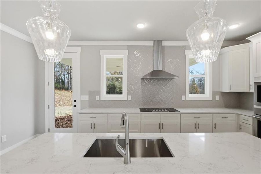 Furnished interior view inside a new home in , Statham (Image 11).