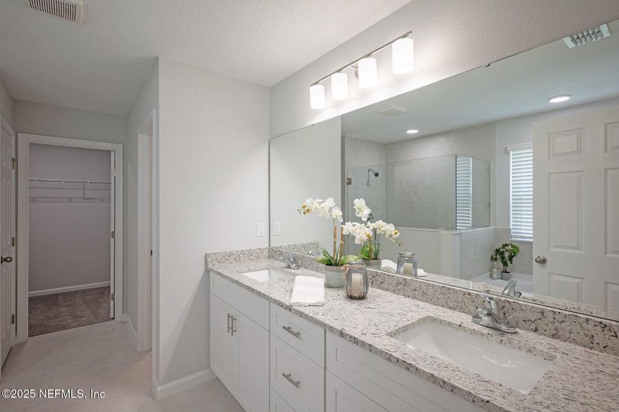 Furnished interior view inside a new home in , Jacksonville (Image 25). Furnished interior view inside a new home in , Jacksonville (Image 25).