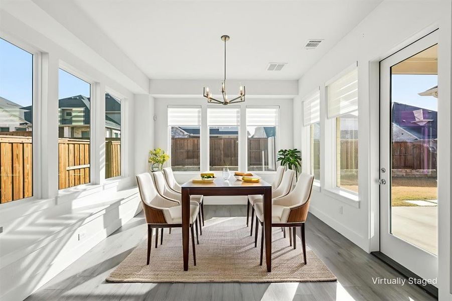 Furnished interior view inside a new home in Windsong Ranch 61' Series, Prosper (Image 12).