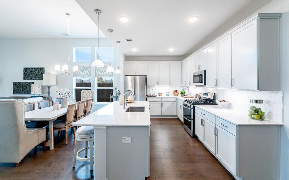 Representative furnished interior of a home built from the Yuma by CastleRock Communities in Sundance Cove, Crosby (Image 10).