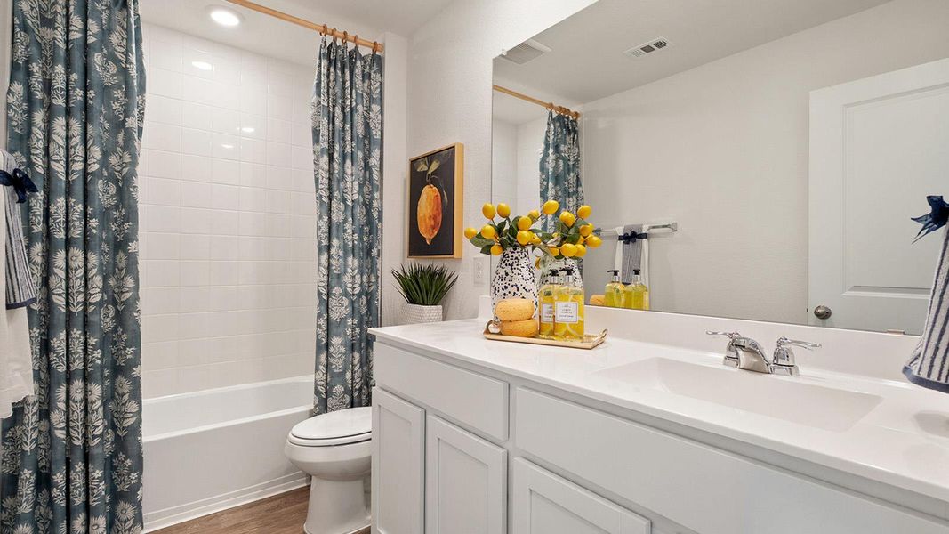 Furnished interior view inside a new home in Valverde, Bastrop (Image 25).