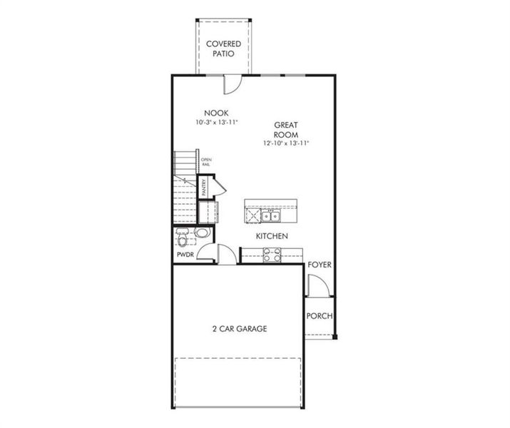 2D floor plan layout of this home in , Mableton, GA (Image 5).