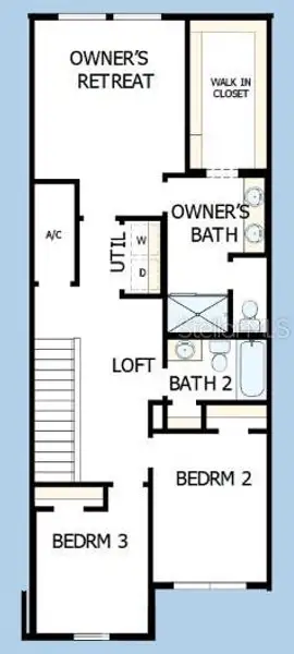 2D floor plan layout of this home in , Apollo Beach, FL (Image 3).