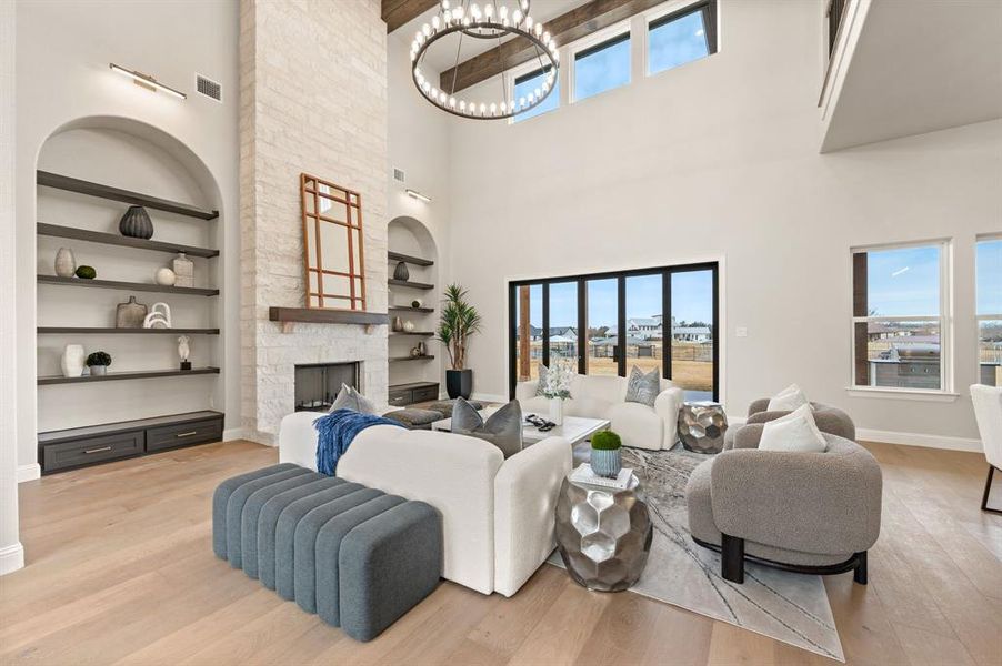 Furnished interior view inside a new home in , Pelican Bay (Image 8).