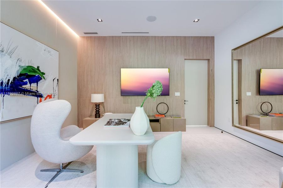 Furnished interior view inside a new home in , Miami (Image 42). Furnished interior view inside a new home in , Miami (Image 42).