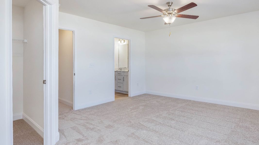 Furnished interior view inside a new home in Battle Bridge, Raleigh (Image 8).