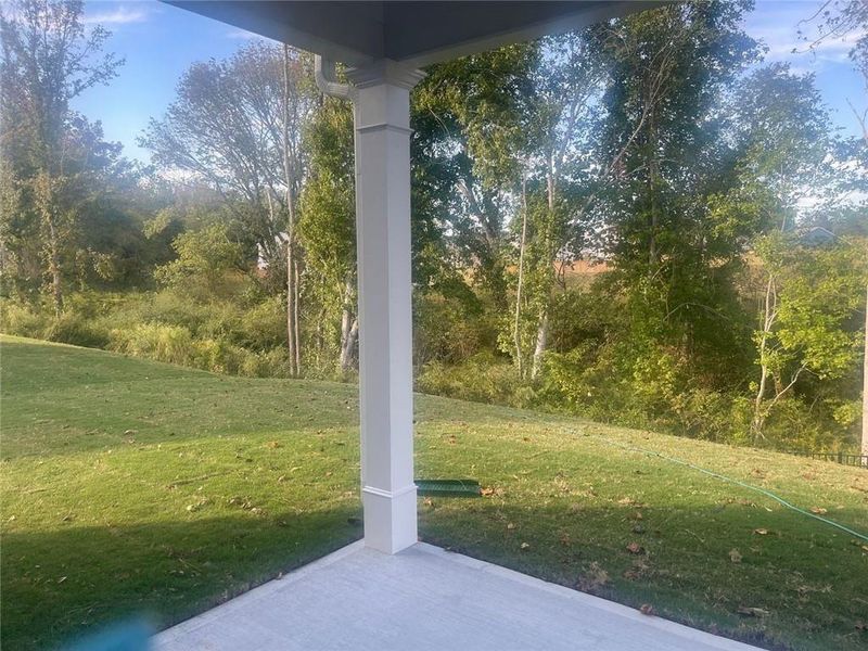Exterior details and patio area of a home in Garrett Preserve, Douglasville (Image 25).