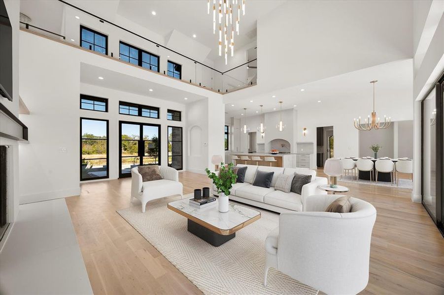 Furnished interior view inside a new home in , Heath (Image 8).