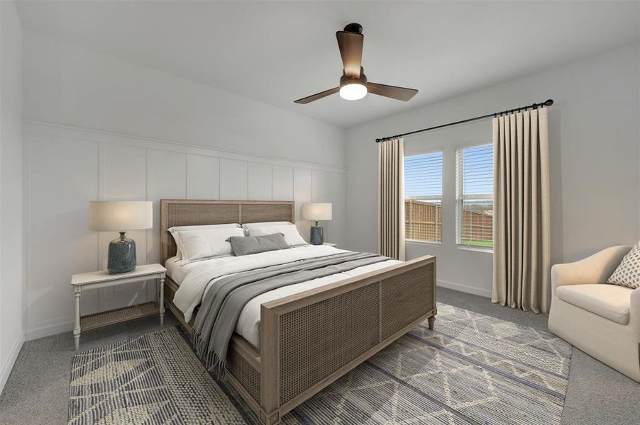Furnished interior view inside a new home in Aspire at Reunion, Newark (Image 5).