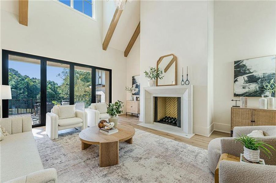 Furnished interior view inside a new home in , Canton (Image 48).