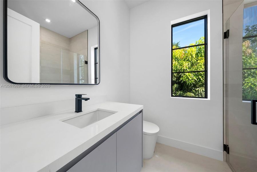 Furnished interior view inside a new home in , Coral Gables (Image 15).