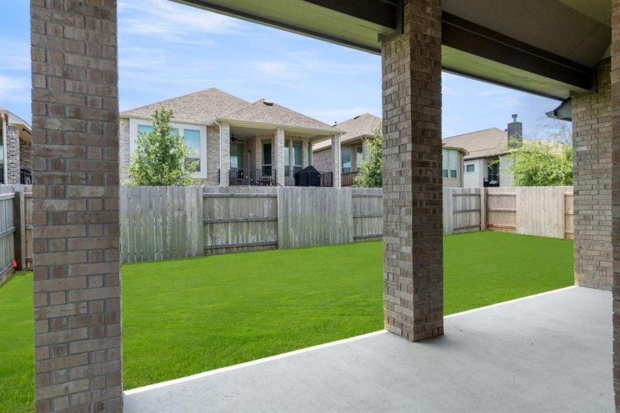 Covered patio