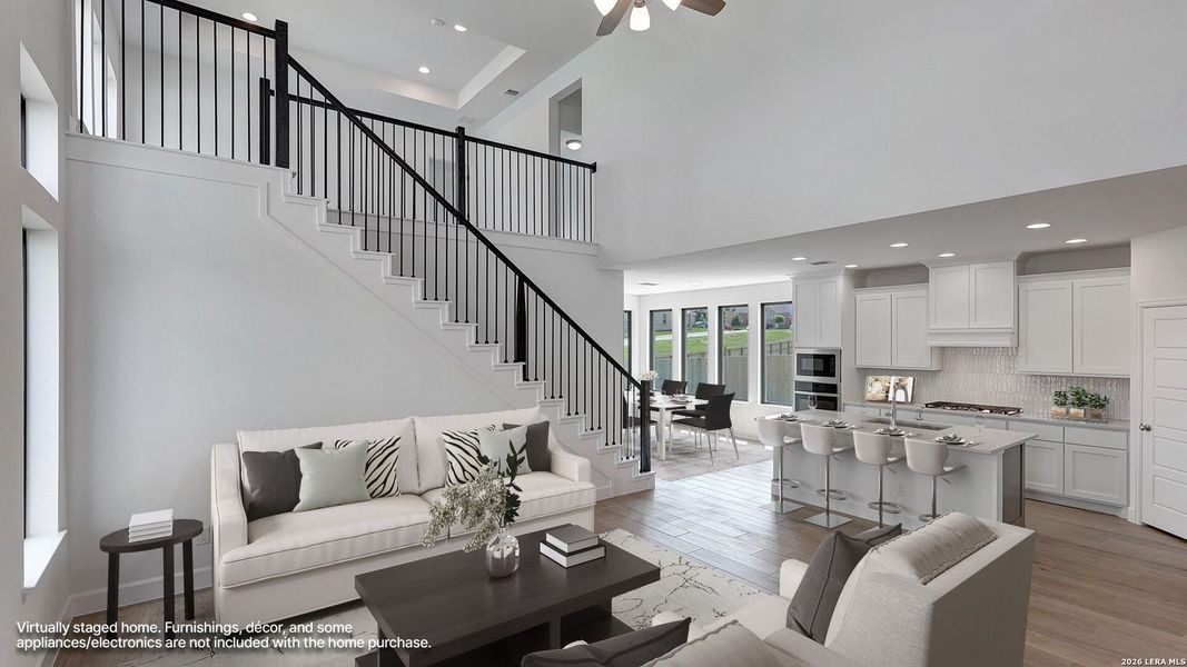 Furnished interior view inside a new home in Ladera, San Antonio (Image 7).