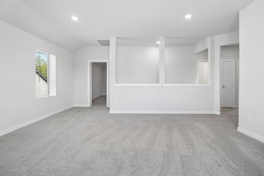 Game Room in the Masters home plan by Trophy Signature Homes