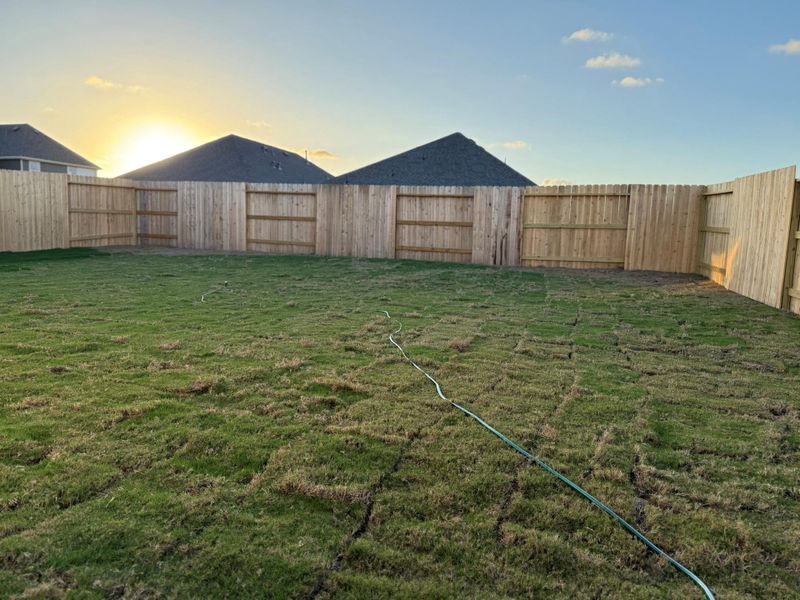 Exterior details and patio area of a home in , Iowa Colony (Image 2). Exterior details and patio area of a home in , Iowa Colony (Image 2).