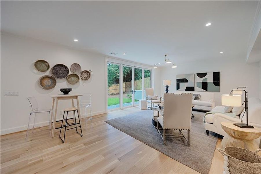 Furnished interior view inside a new home in , Atlanta (Image 16).