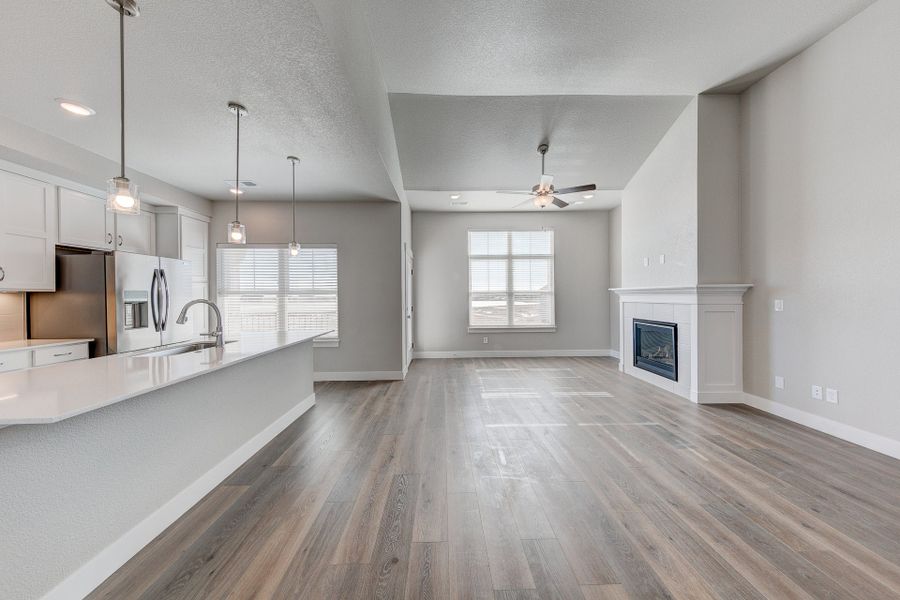 Representative unfurnished interior of a home built from the The Columbia by Landmark Homes in Highlands at Fox Hill, Longmont (Image 18). Representative unfurnished interior of a home built from the The Columbia by Landmark Homes in Highlands at Fox Hill, Longmont (Image 18).