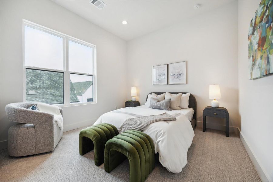 Furnished interior view inside a new home in Point East, Houston (Image 23).