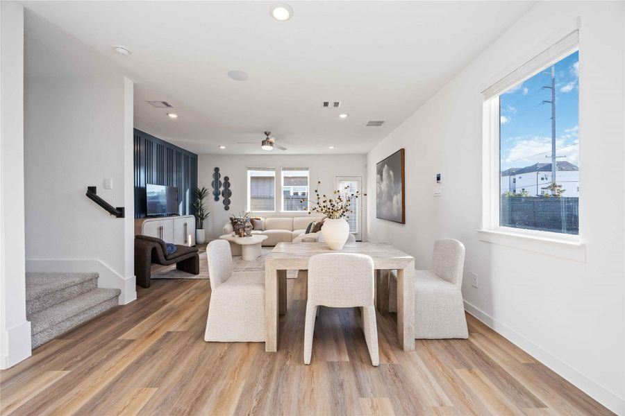 Furnished interior view inside a new home in Wheatley Oaks, Houston (Image 6).