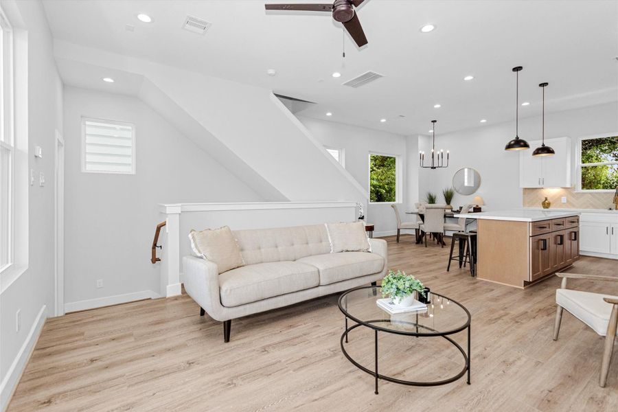 Furnished interior view inside a new home in , Houston (Image 13).