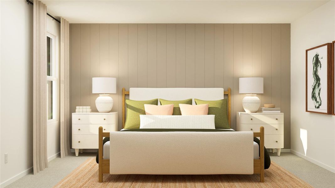 Furnished interior view inside a new home in Bertram Oaks: Majors Collection, Bertram (Image 29). Furnished interior view inside a new home in Bertram Oaks: Majors Collection, Bertram (Image 29).