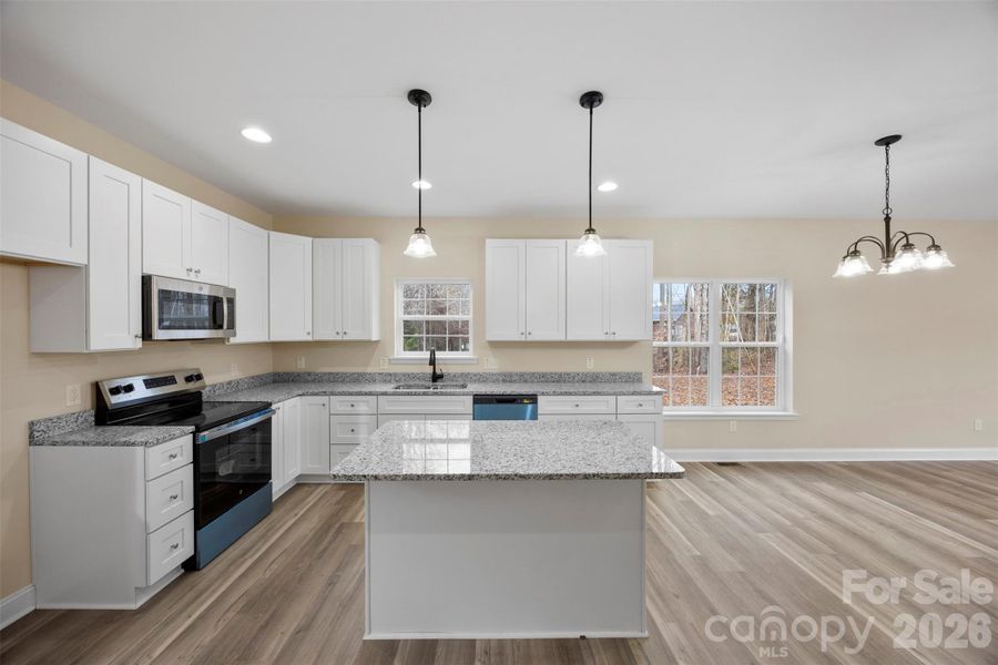 Furnished interior view inside a new home in , China Grove (Image 5). Furnished interior view inside a new home in , China Grove (Image 5).