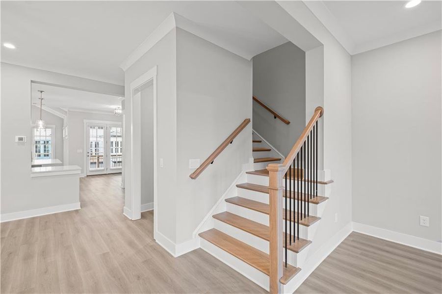 Spacious, unfurnished interior of a new home in Devin's Shire - A Kennesaw Tradition, Kennesaw (Image 35).